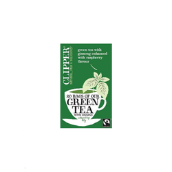 CLIPPER zeleni čaj z gingsengom in malino