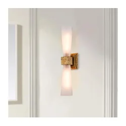 Elstead KRISTY-2WB-DG-OPAL-LED Kupatilsko svetlo KRISTY 2xG9/4W/230V IP44 u boji bakra