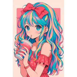 Pingo Ars Dijamantski mozaik Anime devojcica, 20x30 cm