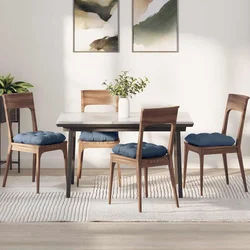 Jastučići za sjedenje 4 pcs Plava 40 x 40 cm Kordura tekstil
