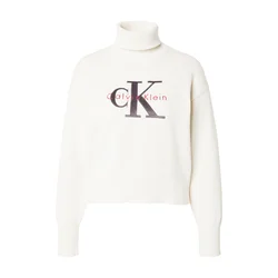 Calvin Klein Jeans Pulover siva / rdeča / bela