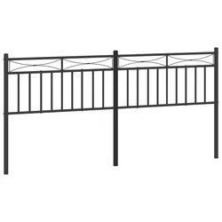 Metalno zamjensko uzglavlje crno 180 cm