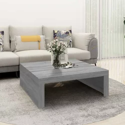 Stolić za kavu boja hrasta 100 x 100 x 35 cm konstruirano drvo