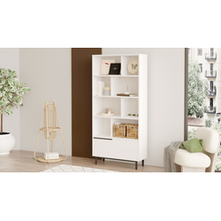 Hanah Home Polica 83,9x175,6x29,5cm Bela