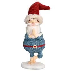 Tognana Figura Deda Mraza sa jelkom Christmas Babbo Yoga, Šarena