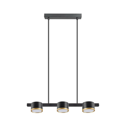 LED luster na sajli MIRELLA 3xGX53/6W/230V crna