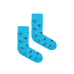 Kabak Unisexs Socks Patterned Blue Eyes