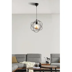 Opviq Luster Sheldon, 26cm, IP20, Crni