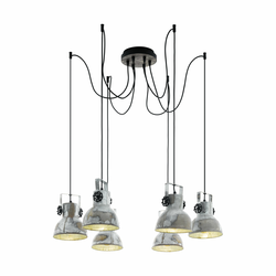 Eglo 49732 - Luster na sajli BARNSTAPLE 6xE27/40W/230V pauk
