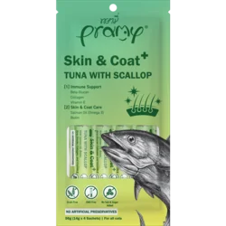 Pramy CAT Kremasta Poslastica od Tune sa jakobovim kapicama SKIN&COAT 12 x 4x14 g