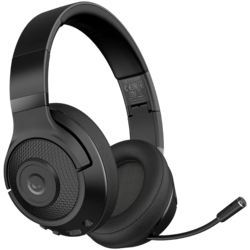 LORGAR Noah 500, Wireless Gaming headset with microphone, JL7006, BT 5.3, battery life up to 58 h (1000mAh), USB (C) charging cable (0.8m), 3.5 mm AUX cable (1.5m), size: 195*185*80mm, 0.24kg, black