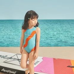 Adoreswim Jednodelni kupaći kostim za devojčice, Plavi