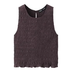 MANGO Top SIROS rjava