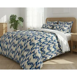Modra posteljnina za zakonsko posteljo 200x200 cm Sapphire – Mijolnir