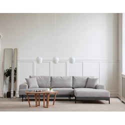 Atelier del Sofa Ugaona garnitura Eti 98x78x280cm Siva