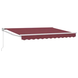 Povlačivi tende Tamno crvena 3,5 x 2 m