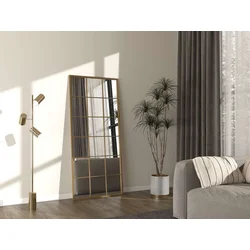 Hanah Home Podno ogledalo Karex, 80 cm x 180 cm, Zlatne boje