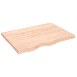 Stolna ploča 80x60x(2-4) cm od netretirane masivne hrastovine