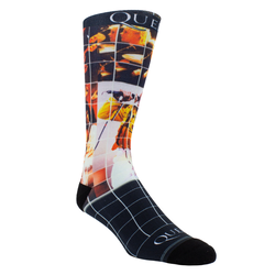 Nogavice QUEEN - LIVE ON STAGE DYE SUB - BLACK - PERRI´S SOCKS - QUB303-001