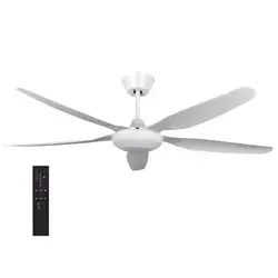 PROSTO beli plafonski ventilator 137cm, 5 elisa
