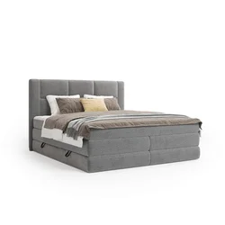 Esposa BOXSPRING POSTELJA 180 cm x 200 cm , tekstil barve grafita