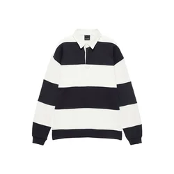 Pull&Bear Majica črna/bela