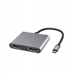 MicroConnect USB-C na HDMI ženski razdelilnik x2