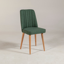 Hanah Home Trpezarijska stolica Vina Sandalye 47x89x46cm Bež-Zelena