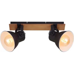 Briloner 2742-025 - Spot svetiljka SPOTLIGHT 2xE27/40W/230V crna/braon