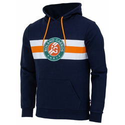 Muška sportski pulover Roland Garros 2024 Stripes Hoodie - navy