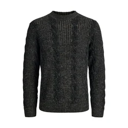 Jack & Jones Premium Pulover JPRBLUCARL pikčasto rjava