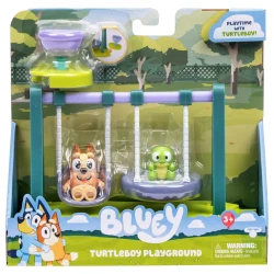 Bluey: Igralni set z igriščem z Bingom in figurico želv.