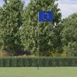 Europska zastava i jarbol 5,5 m aluminijski