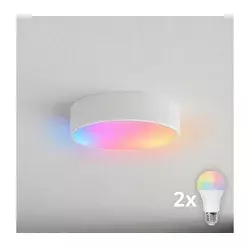 Brilagi - LED RGBW prigušiva plafonska lampa CLARE 2xE27/9W/230V Wi-Fi bela