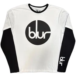 Blur Circle Logo (Sleeve Print) Black & White M Majica