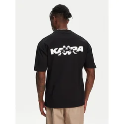 Kappa Majica Nyle 351S5GW Črna Regular Fit