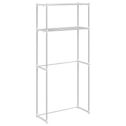 Polica za perilicu rublja Bijelo 70 x 27 x 136 cm Aluminij