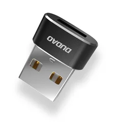DUDAO L16AC adapter USB-C/USB, črna