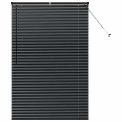 Venecijanski zastore Crna 175 x 115 cm Aluminij
