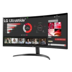 Monitor 34 LG 34WR50QK-B VA 3440x1440/100Hz/5ms/2xHDMI/DP/zakrivljen