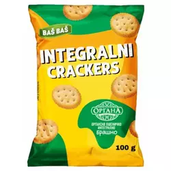 KREKERI INTEGRALNI SA ORGANA BRAŠNOM BAŠ BAŠ 100G