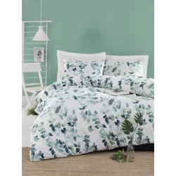 LEssentiel Maison Komplet posteljina Sabine, 240x220cm, Belo-zelena