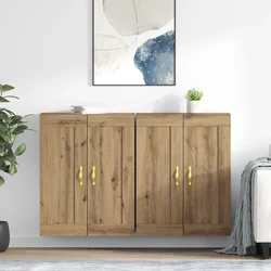 Kabinetski zidni 2 pcs Umjetnički hrast 69,5 x 34 x 90 cm
