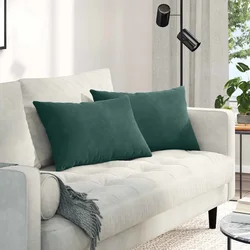 Jastučići za sofu 2 pcs Tamnozelena 60 x 40 cm Kordura tekstil