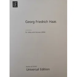 HAAS:....... FUR VIOLA UND 6 STIMMEN