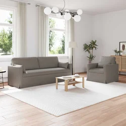 Set sofe 2 pcs Sivo-smeđa 198 x 78 x 80 cm tkanina