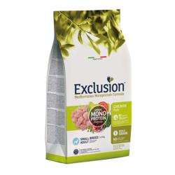Exclusion Mediterrano Monoprotein Noble grain PIŠČANEC za odrasle pse majhnih pasem - 2 kg
