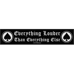 Motörhead Everything Louder Našitek za šivanje 200 x 50 mm