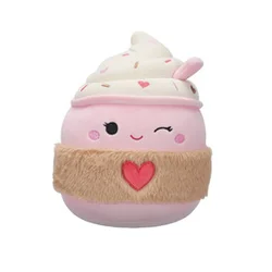 Squishmallows: Jenny, pomežikajoča, svetlo roza latte 20 cm