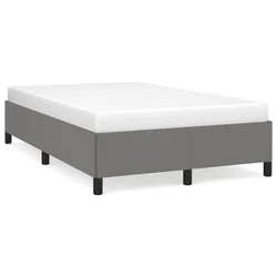 Vidaxl Posteljni okvir brez vzmetnice temno siva 120x190 cm blago